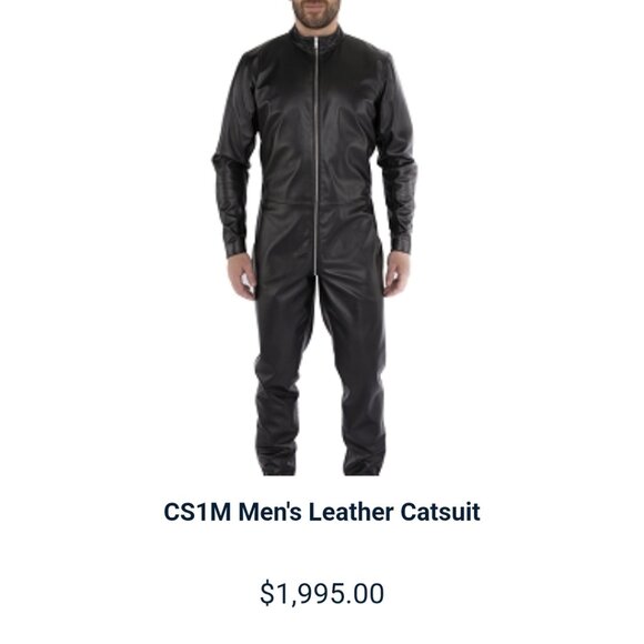 Unisex NORTH BOUND LEATHER - Leather CS1M Catsuit BDSM Kink LGBTQ sz M  - NWOT - Picture 2 of 14